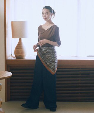 earth music&ecology ハイウエストデニムパンツ Indigo