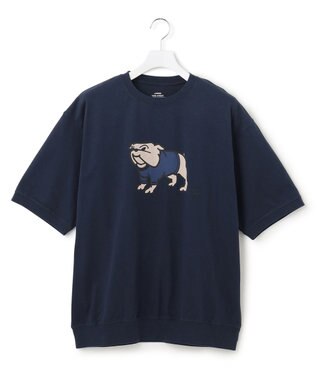J.PRESS YORK STREET 【UNISEX】ブルドッグプリントTシャツ
