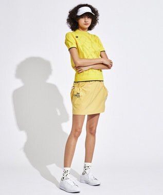 PW CIRCULUS 【WOMEN】ギャザリング スカート ゴルフウェア レディース イエロー系