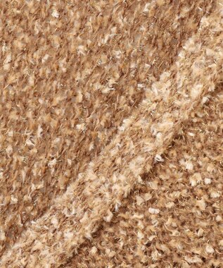 自由区 S 【カタログ掲載】ラメファンシーツイード カーディガン キャメル系