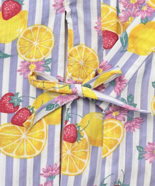 ANY KIDS 3WAY ロング丈 浴衣 セット フルーツ×ストライプ