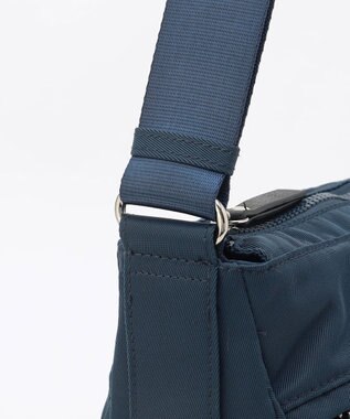 LA BAGAGERIE 【MONICA】サイドジップショルダーバッグ ネイビー