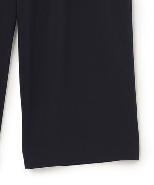 23区 L 【WEB限定/洗える】2WAYストレッチツイル ワイドパンツ ネイビー系