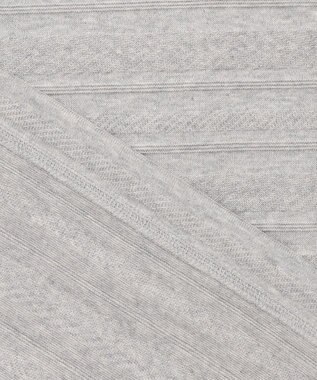 JOSEPH ABBOUD 【オーガニックコットン使用・日本素材・日本縫製】 オーガニックヘリンボ-ンリンクス Vネック Tシャツ ライトグレー系