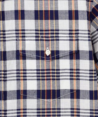 J.PRESS MEN 【KING SIZE】インディアンマドラスチェック シャツ / B.D. ネイビー系3