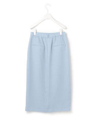 ICB 【接触冷感・UVケア・速乾・洗える】FluidBackSatin ナロースカート ライトブルー系