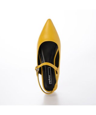 MODE ET JACOMO <noyau>ポインテッドトゥバックベルトパンプス イエロー