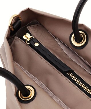 23区 VIOLAd'ORO 2WAY ナイロン トートバッグ (Sサイズ) ベージュ系