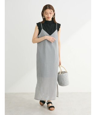 Green Parks ・ＳＵＧＡＲ　ＳＰＯＯＮ　サッカーギンガムキャミワンピ Off White