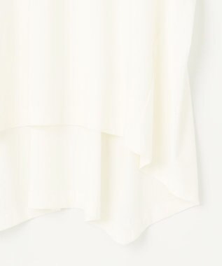 UNFILO 【シワになりにくい】BEAUTY FORM バックフレアTシャツ ホワイト