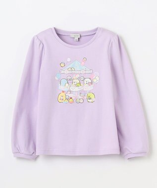 ANY KIDS 【すみっコぐらし】アートプリント Tシャツ ペールラベンダー