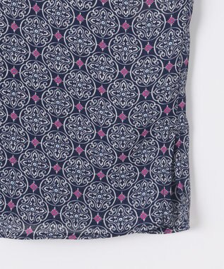 自由区 【洗える・XSサイズあり】アラベスクプリント ブラウス ブーケンビリア