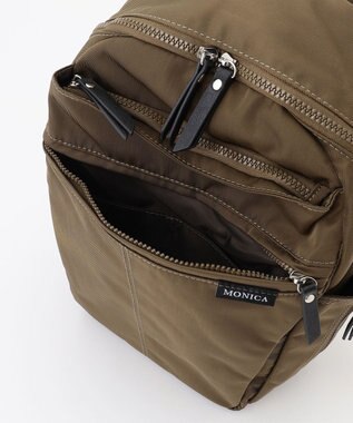 LA BAGAGERIE 【MONICA】サイドジップリュックサック カーキ