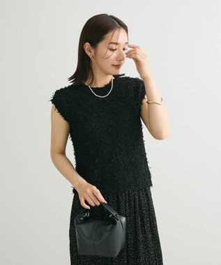 Green Parks ・ｓｗｉｎｇ　ｂｙ　チュールヤーンプルオーバー Black