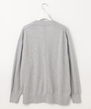 23区 【洗える】スビンハイツイストコットン カーディガン ライトグレー系
