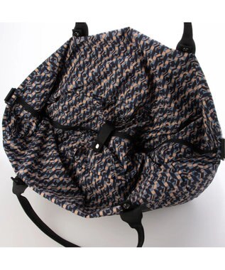 UNBILLION cachecache パッカブルナイロンボストンバッグ ブルーネイビー