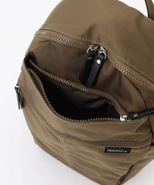 LA BAGAGERIE 【MONICA】サイドジップリュックサック カーキ
