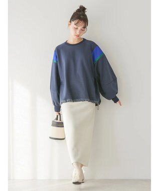 AMERICAN HOLIC ショルダーラインドロストポンチプルオーバー Navy