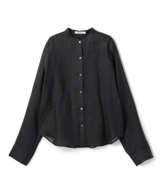 BEIGE， HALITE / リネンシアー オーバーサイズシャツ Black