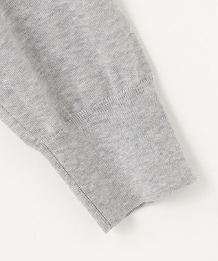 23区 【洗える】スビンハイツイストコットン カーディガン ライトグレー系