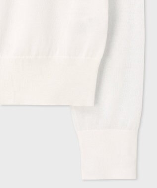 Paul Smith 【洗える】シアー コンビネーション カーディガン ホワイト