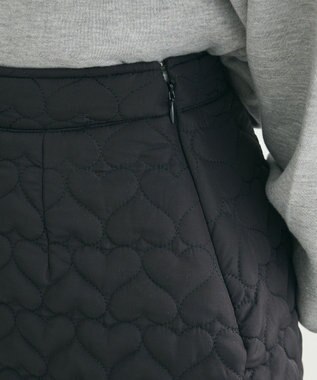 Green Parks ・ｓｗｉｎｇ　ｂｙ　ハートキルトミニスカート Black