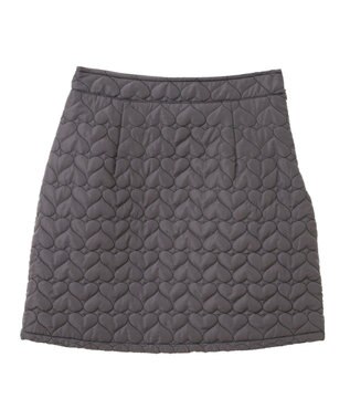 Green Parks ・ｓｗｉｎｇ　ｂｙ　ハートキルトミニスカート Charcoal Gray
