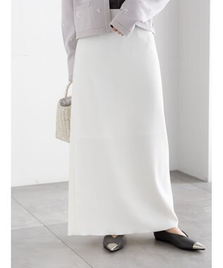Te chichi ストレッチジョーゼットナロースカート《2026 spring catalog item》 オフホワイト