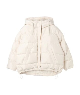 earth music&ecology フーディー中綿ブルゾン Ivory