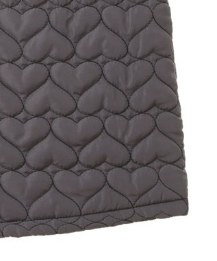 Green Parks ・ｓｗｉｎｇ　ｂｙ　ハートキルトミニスカート Charcoal Gray