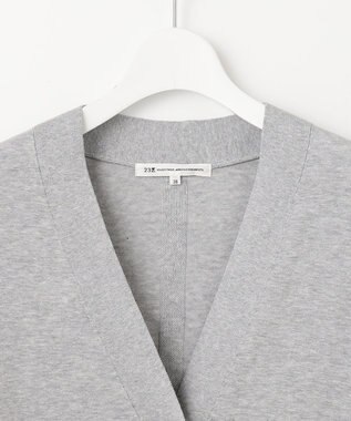 23区 L 【洗える】スビンハイツイストコットン カーディガン ライトグレー系