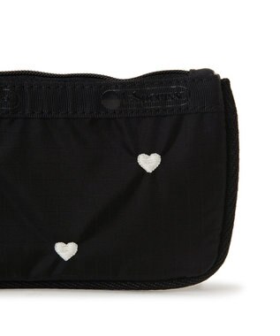 LeSportsac KEY CARD HOLDER/レッド/ホワイトハートEMB レッド/ホワイトハートEMB