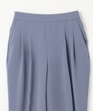 ANY 【ウエストゴム】コンフォート美脚パンツ ブルー