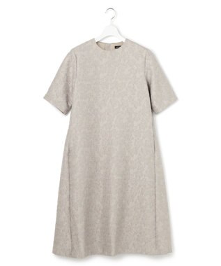 23区 【APPLAUDIR】フラワージャカード ドレス ライトグレー系