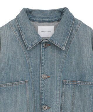 AMERICAN HOLIC デニムカバーオールジャケット Light Indigo