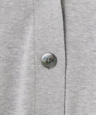23区 【洗える】スビンハイツイストコットン カーディガン ライトグレー系