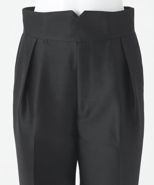 23区 【エステータ】ウールシルクツイル パンツ ブラック系