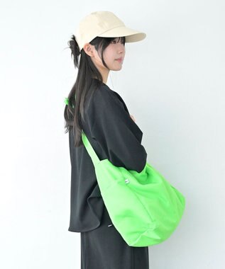 NIZYU KANO face別注 ポケッタブル3wayトート 蛍光グリーン