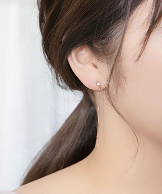 Phoebe 2wayベーシックパールエレガントイヤリング ゴールド