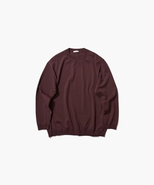 ATON FRESCA KNIT | クルーネックセーター - UNISEX BURGANDY