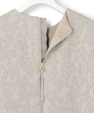 23区 【APPLAUDIR】フラワージャカード ドレス ライトグレー系