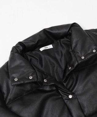 WEGO 【25秋冬新作】PUスタンドパファーブルゾン ブラック