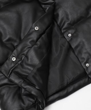 WEGO 【25秋冬新作】PUスタンドパファーブルゾン ブラック