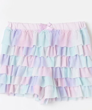 ANY KIDS フリル 天竺 ショート パンツ レインボー