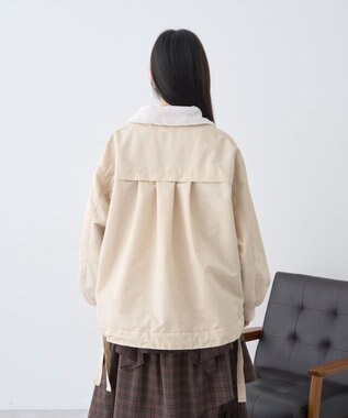 earth music&ecology リバーシブルMA-1 Light Beige