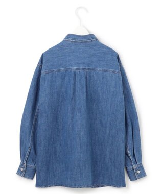 ICB 【WEB限定・洗える】コットンソフトデニム ジャケット ブルー系