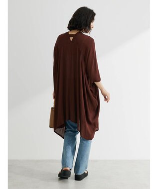 Green Parks Ｉ　レーヨンクレープチュニック Brown