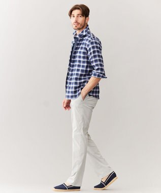 JOSEPH ABBOUD 【リネン素材/清涼感/吸水速乾】リネンハニカム 半袖 ポロシャツ ネイビー系