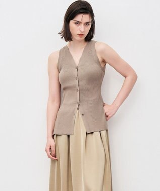 uncrave リブニット 2WAYタンクトップ