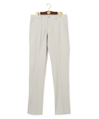 J.PRESS MEN オーガニックコットントリコチンストレッチ スローンパンツ ライトグレー系
